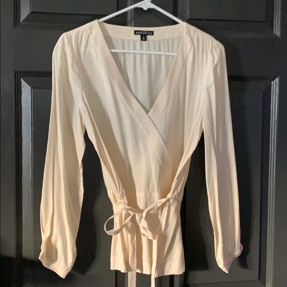 J. Crew Faux Wrap Blouse